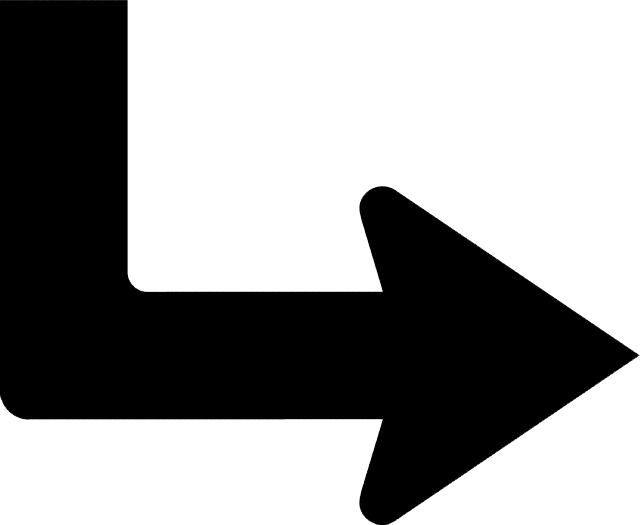 Right Advance Arrow Down - Down And Right Arrow (640x525)