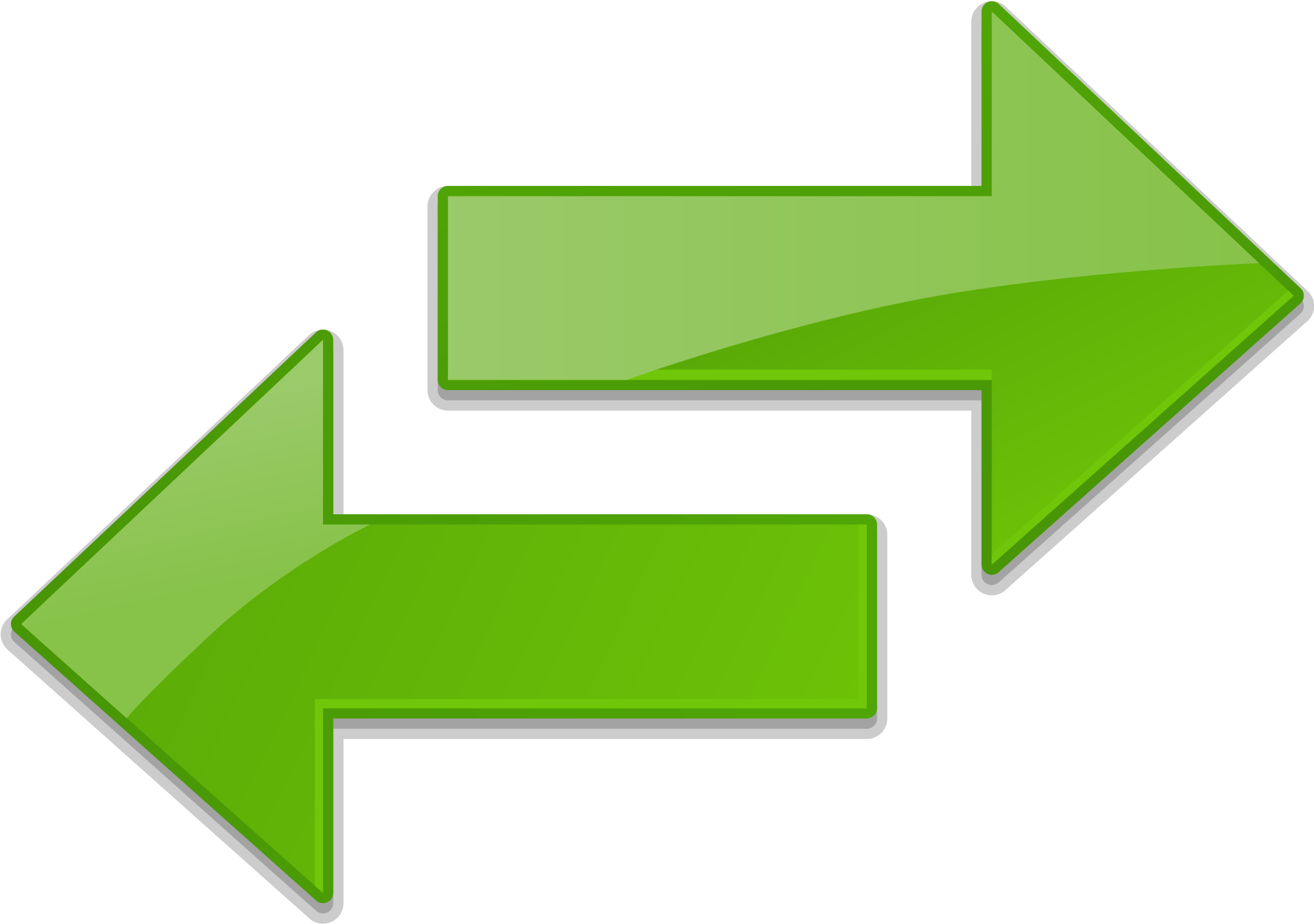 Switch Arrows Clipart - Switch Arrows Transparent (2000x2000)