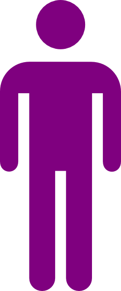 Purple Clipart Man (246x590)
