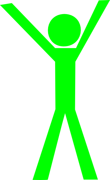 Guy With Hands Up - Cartoon With Hands Up (366x599)