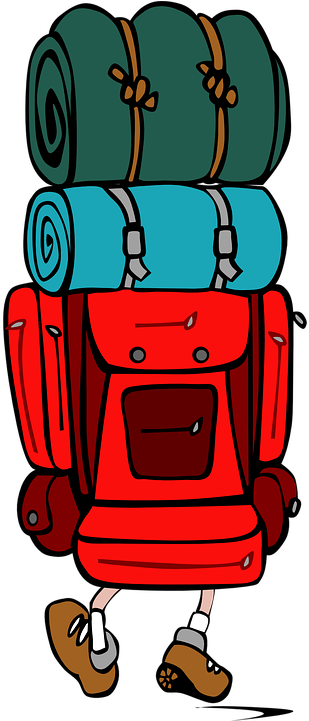 Backpacker Clipart (640x1280)