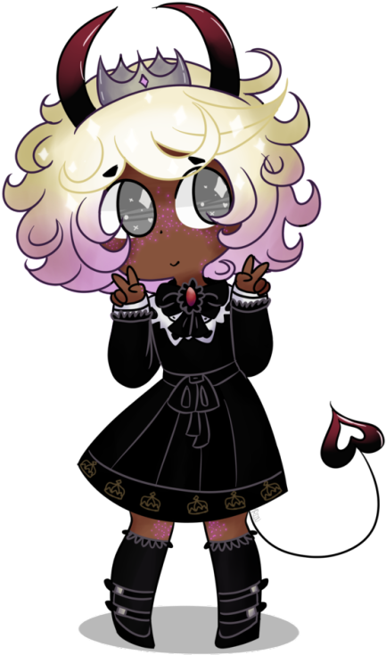 Chibi Demon - Cartoon (464x750)