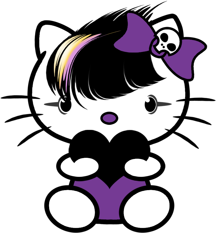 Emo Clipart Tatto - Hello Kitty Emo Punk (900x900)
