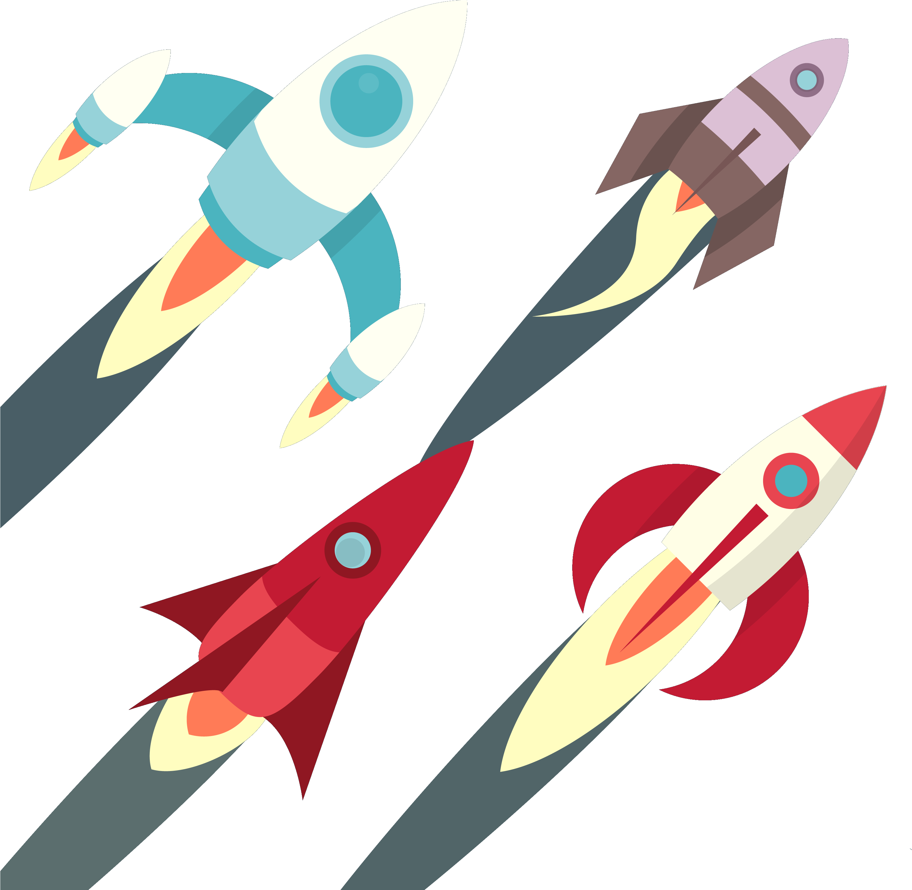 Rocket Euclidean Vector Clip Art - Rocket Euclidean Vector Clip Art (3333x3333)