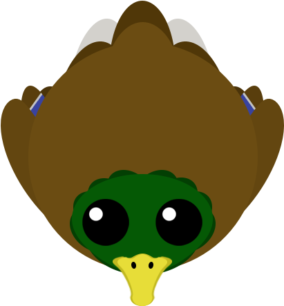Adolescent Duck - Mope Io Duck Flying (500x500)