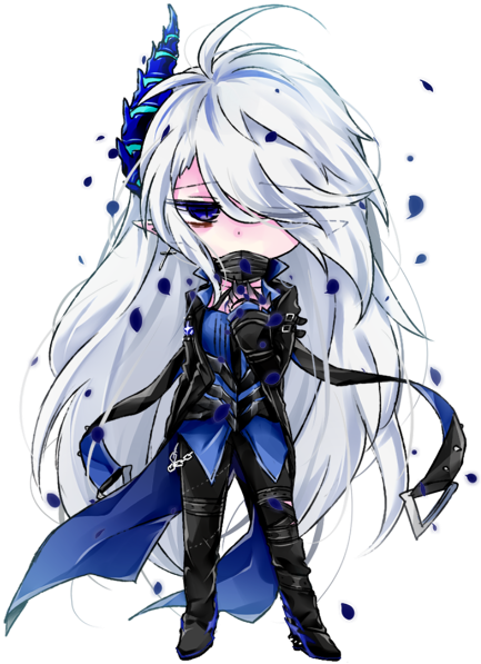 멜치 - Elsword Ciel Demonio Chibi (500x662)