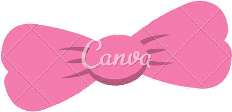 Pink Bow Icon - Illustration (550x550)