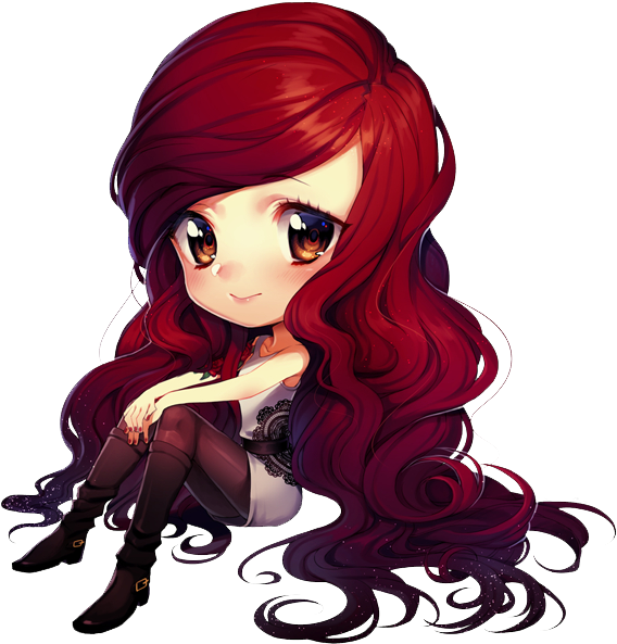 Chibi - Anime Chibi Girl Render (600x623)