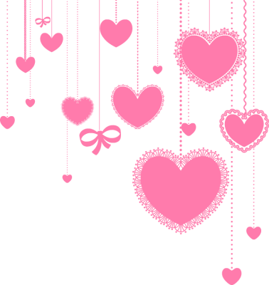Heart Strings - String Of Hearts Transparent (378x400)