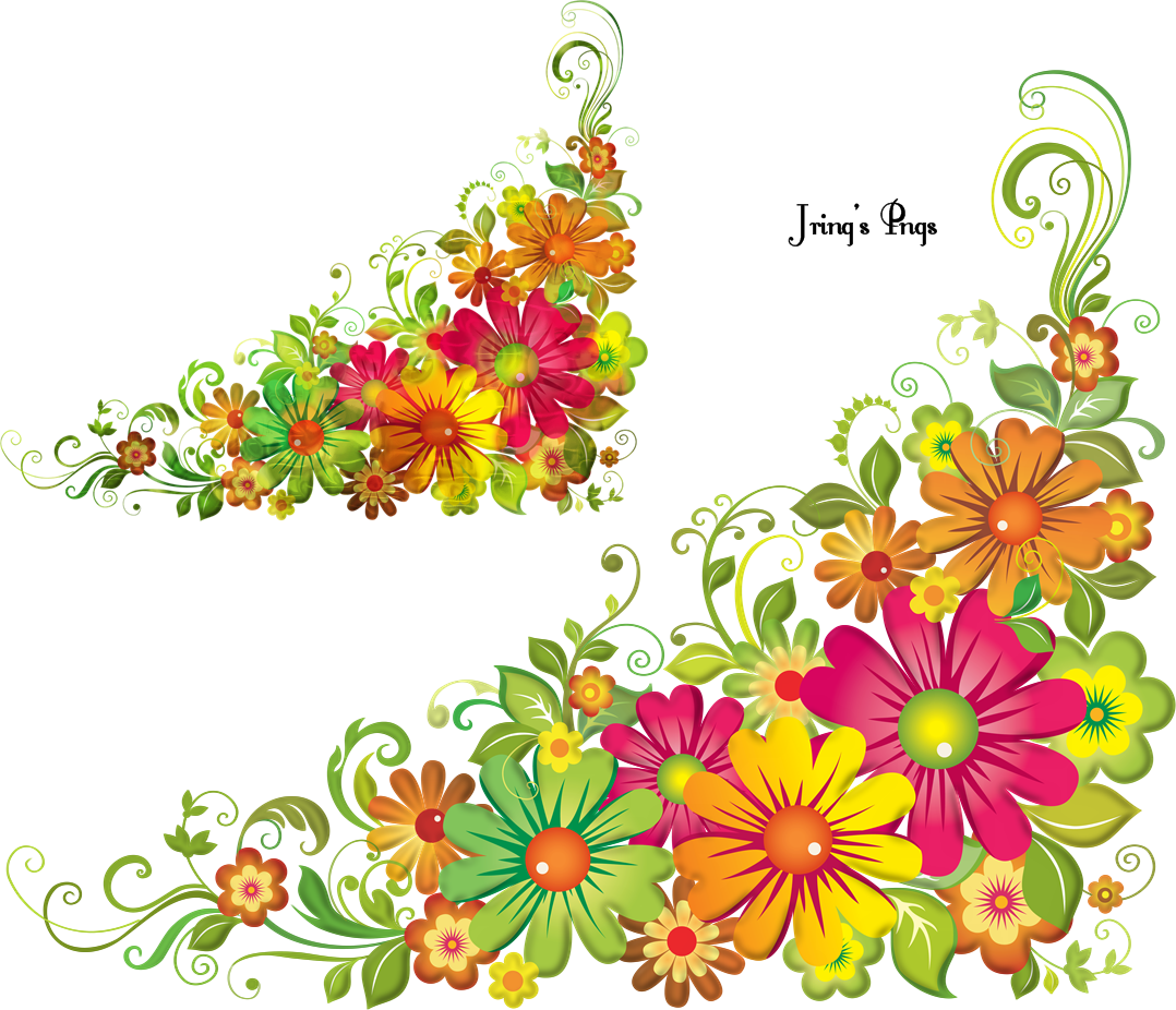 Flower Design For Corner (1078x926)