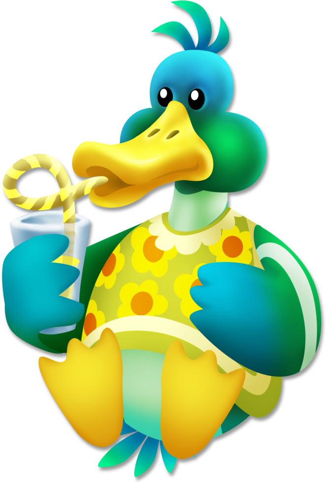 Duck Cocktail - Portable Network Graphics (1024x1024)