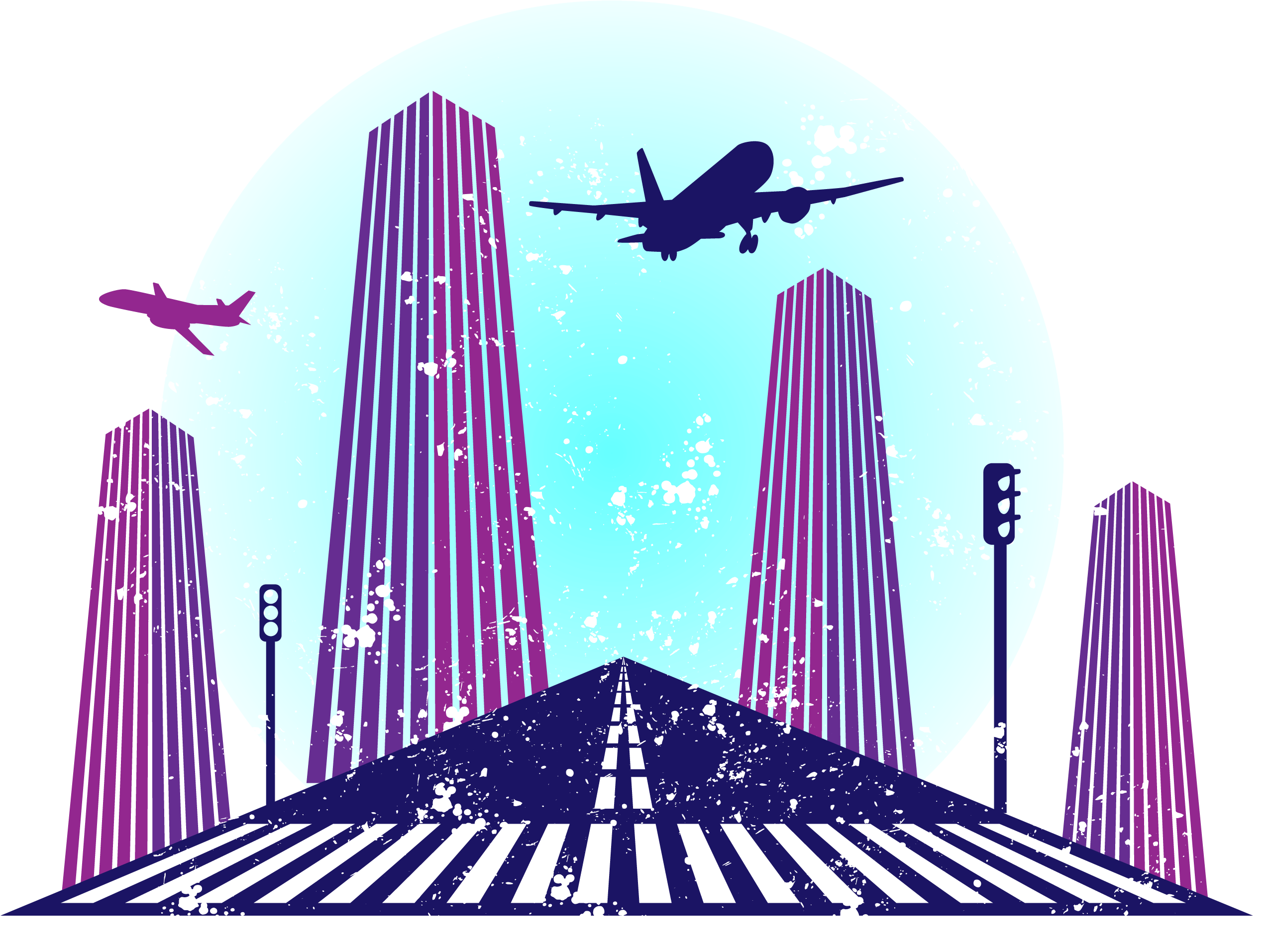 Airplane Graphic Design Clip Art - Vector Graphics (2848x2083)
