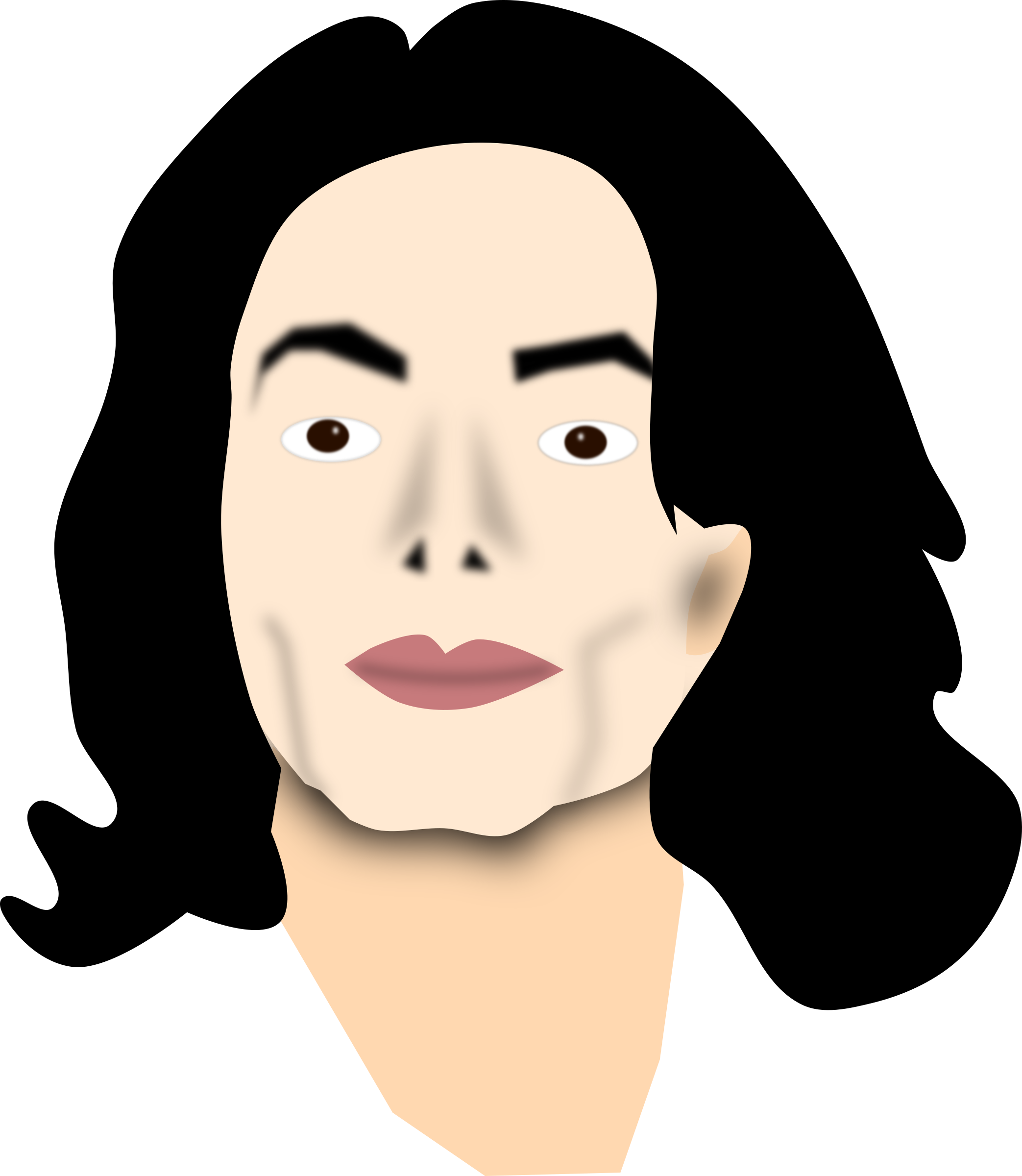 Michael - Michael Jackson Face Transparent (2086x2400)