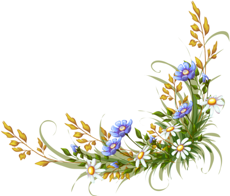 19 - Frame Flower Vector Ai (500x417)