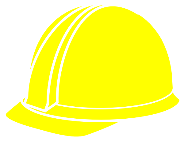 Yellow Hard Hat Clipart (600x462)