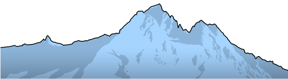 Mountain Profile Clipart - Summit (1024x632)