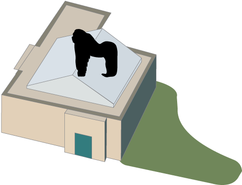 Zoo Exhibit - Illustration (500x383)