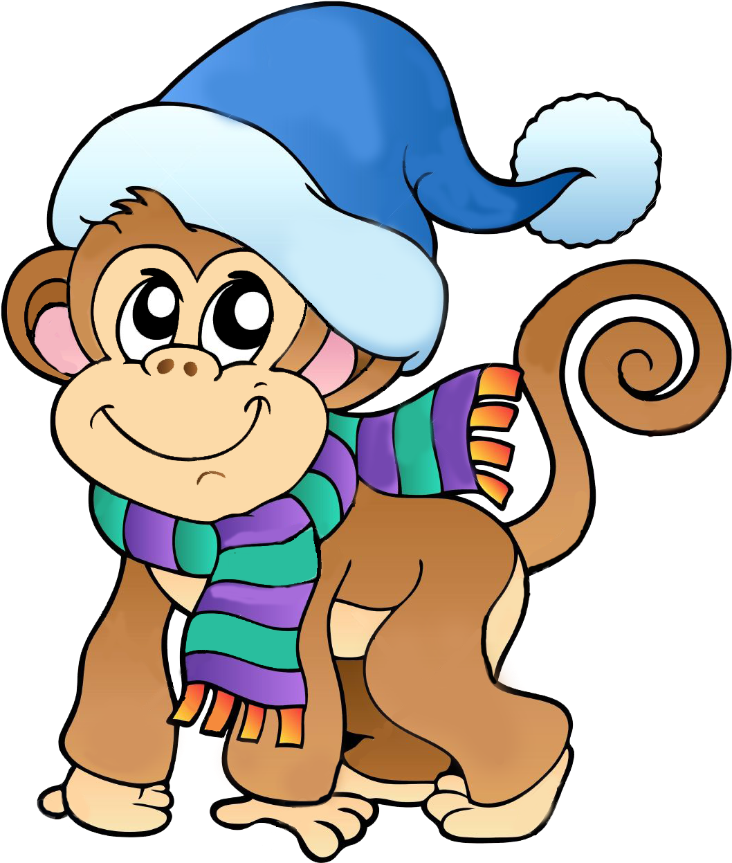 Поиск В Google - Cartoon Monkey (1130x1300)