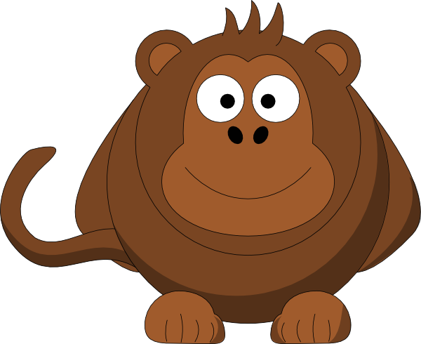 Cartoon Monkey Clip Art (600x490)