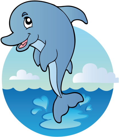 Dolphins - Sea Animal Coloring Book: 2 (underwater Animal Kids (467x500)