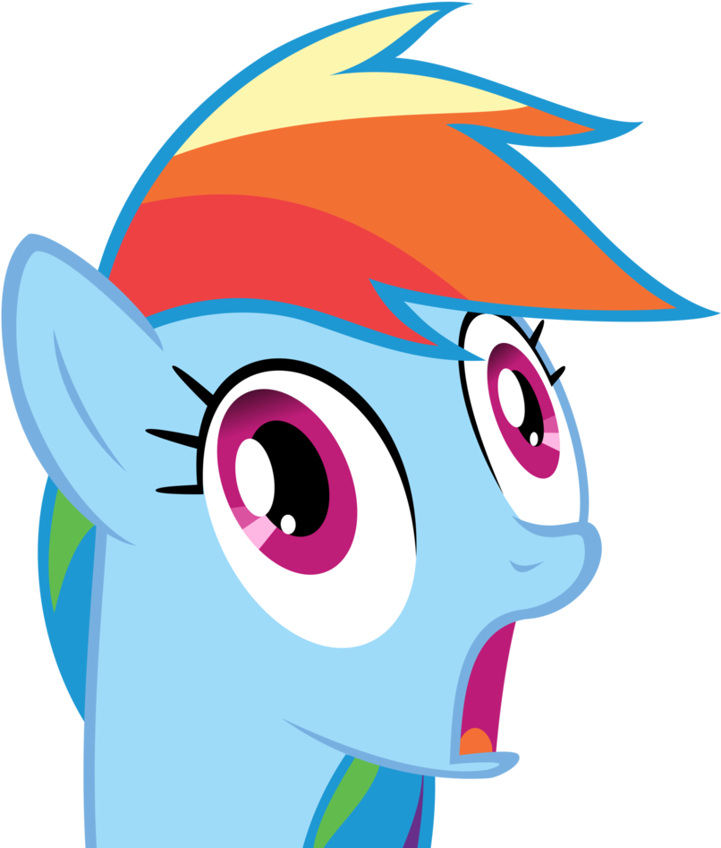 Rainbow Dash Funny Face - Rainbow Dash Funny Faces (832x960)