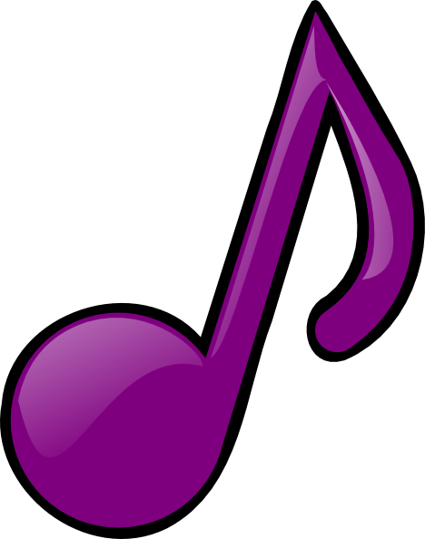 Purple Music Notes (468x594)