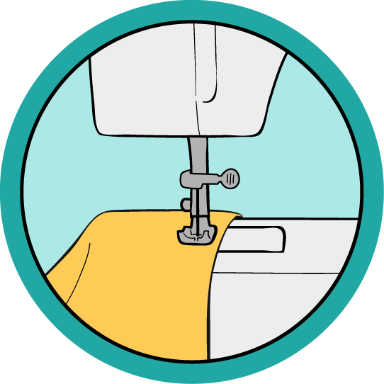 Machine Sewing Class - Machine (542x542)