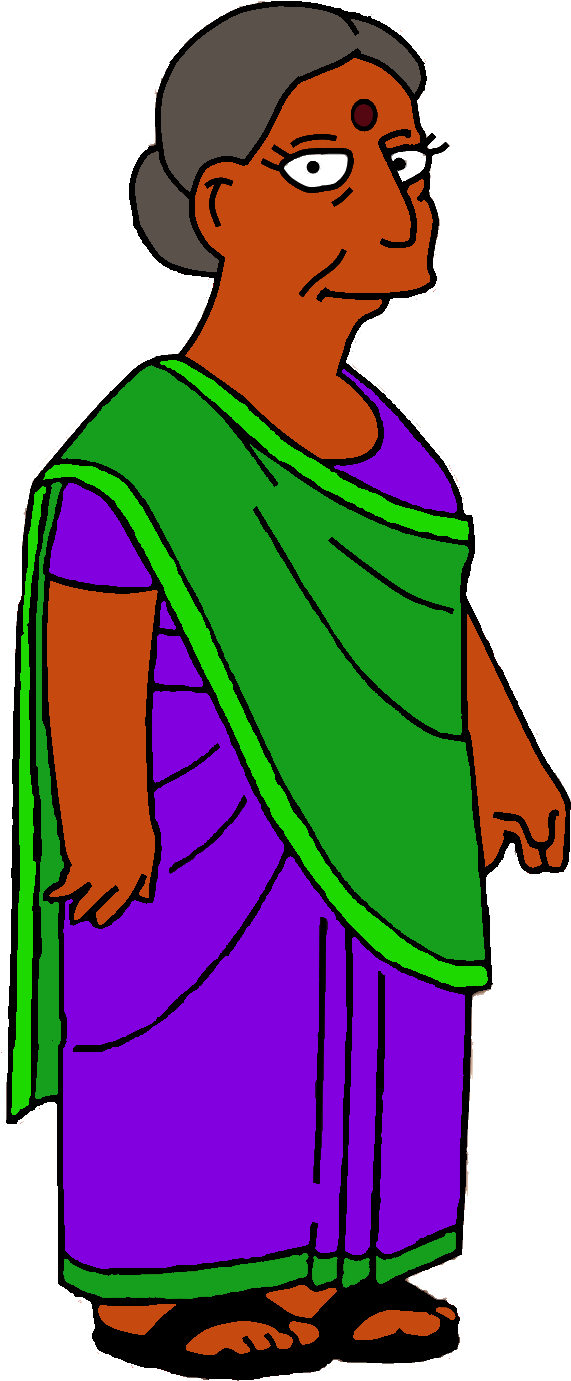 Apu's Mother - Marge Simpson (610x1401)