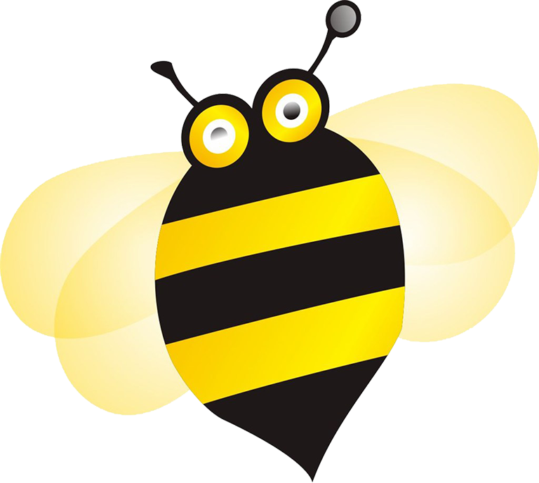 Bee Drawing Cartoon - Bee Drawing Cartoon (768x689)