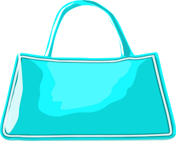 Blue Purse Clipart (600x481)