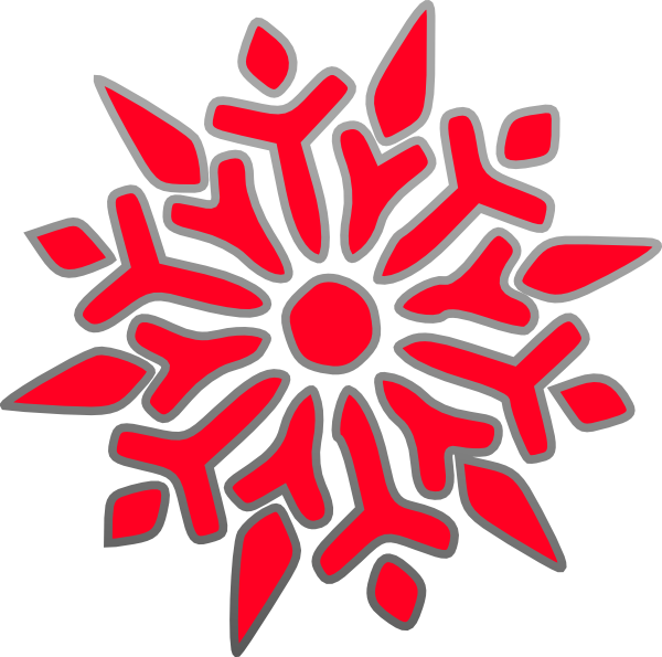 Cartoon Snow Flakes (600x595)
