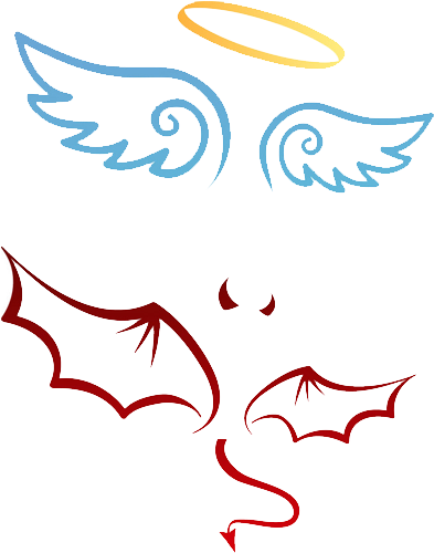 Devil Angel Michael Illustration - Devil Angel Michael Illustration (500x500)