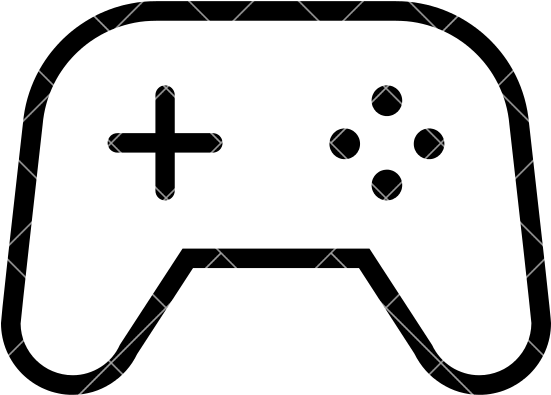 Video Game Controller Vector - Video Game Controller Outline (550x550)