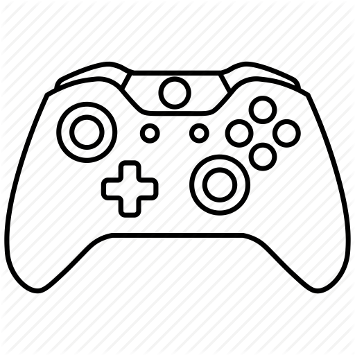 Xbox Controller Line Drawing - Draw A Xbox Controller (512x512)