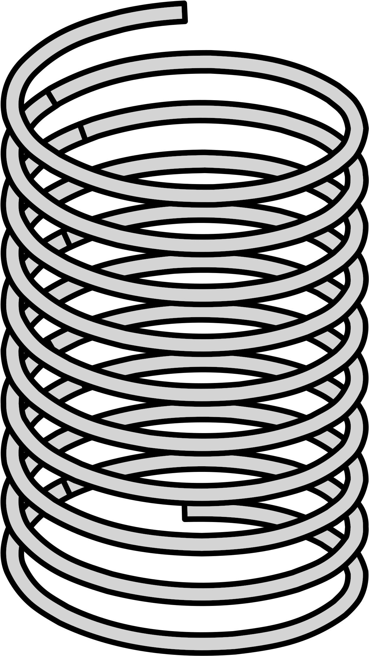 Clipart - Spring - Coil Spring Clip Art (1435x2400)