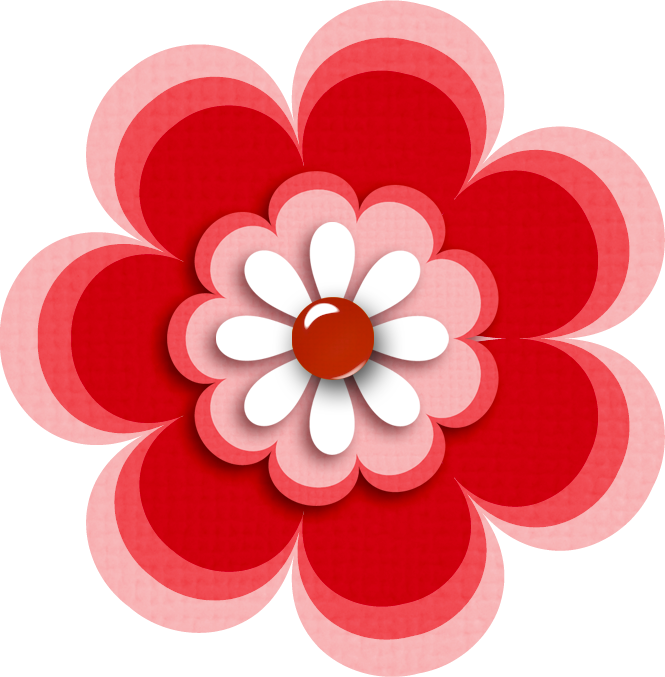Flower Clipartbutton - Clip Art (665x677)