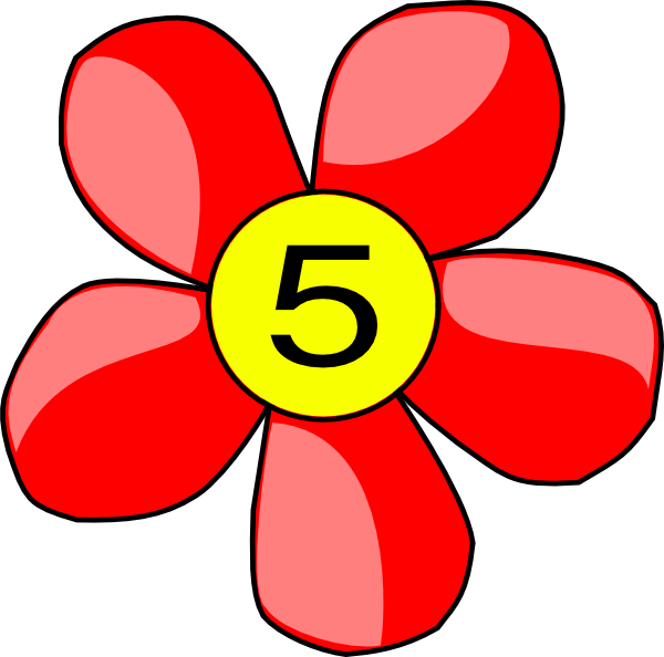 Small - Cartoon Image Spring Flowers (600x594)