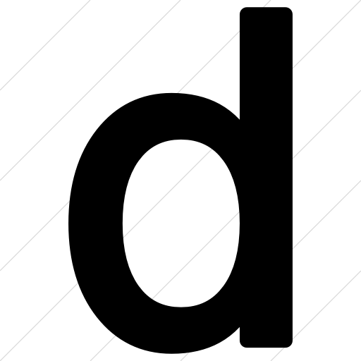 Alphanumerics Lowercase Letter D Icon » Style - Letter Case (512x512)
