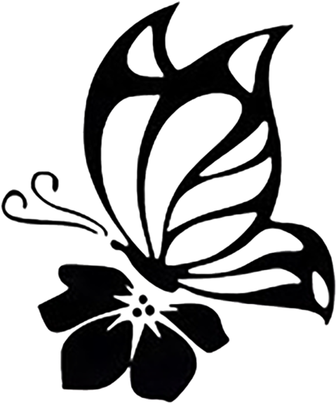 Butterfly Silhouette (508x599)