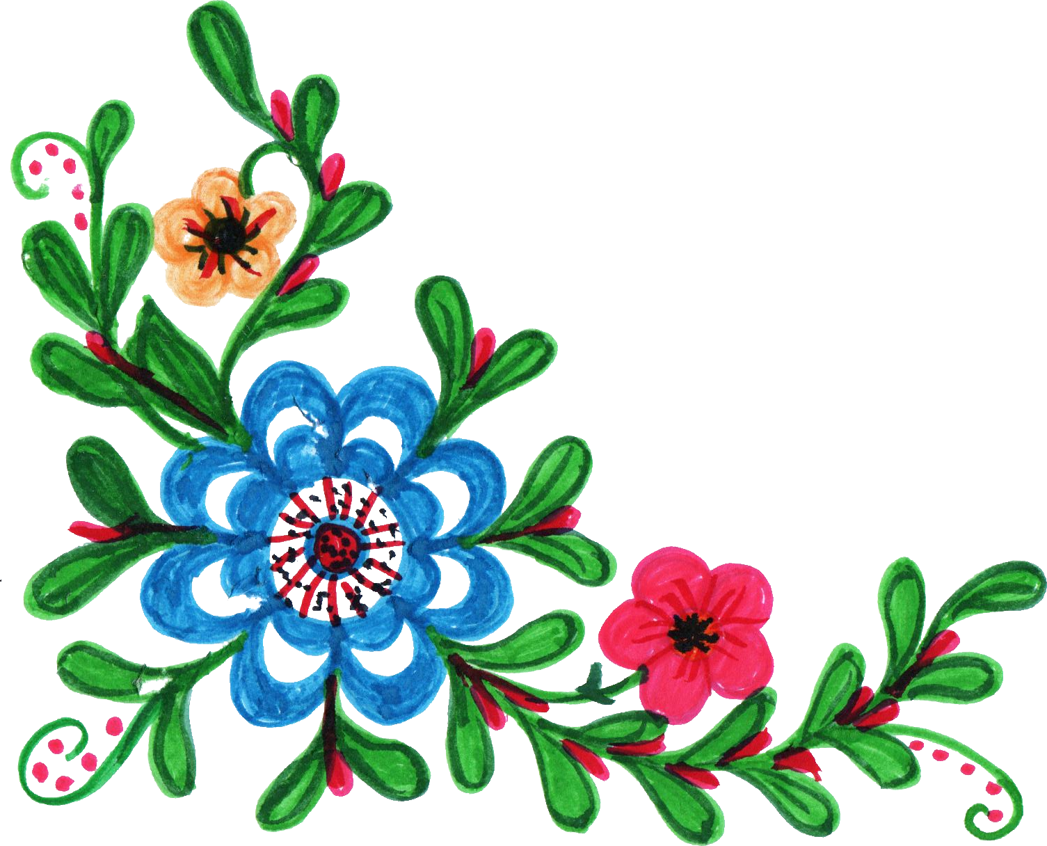 Free Download - Flower Corner (1505x1216)