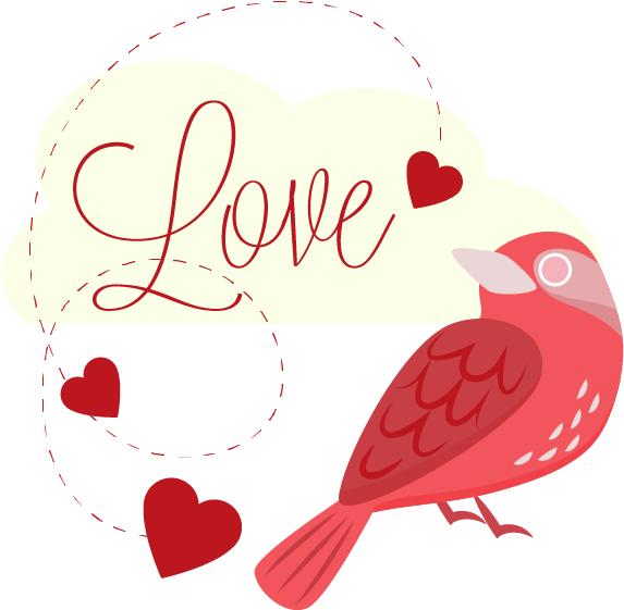 Lovebird Euclidean Vector - Illustration (600x600)