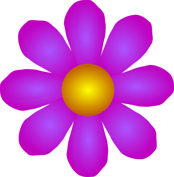 Flower Clip Art (588x599)