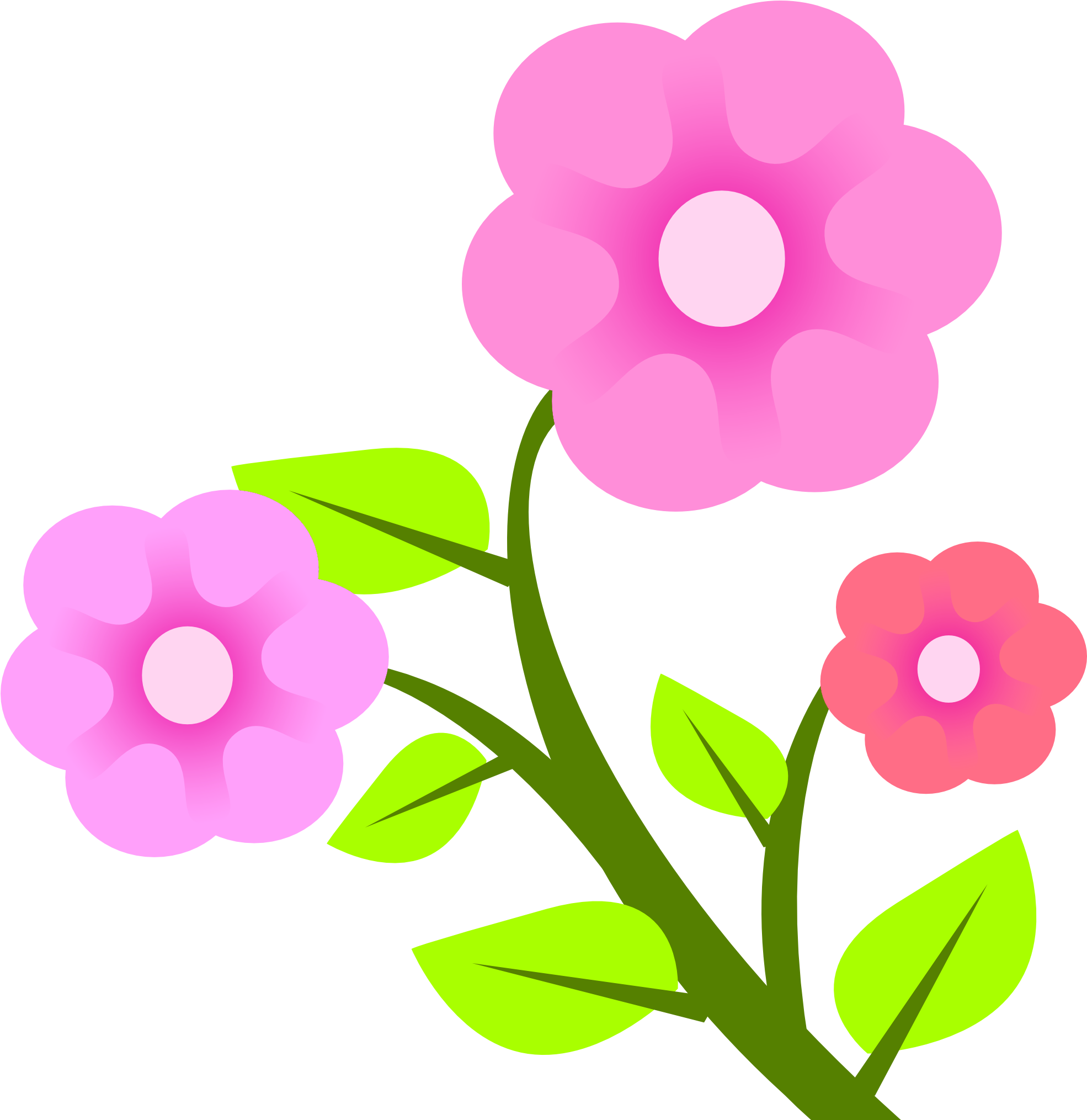 Flower Vector - Get Well Soon Message To Boss (2291x2347)