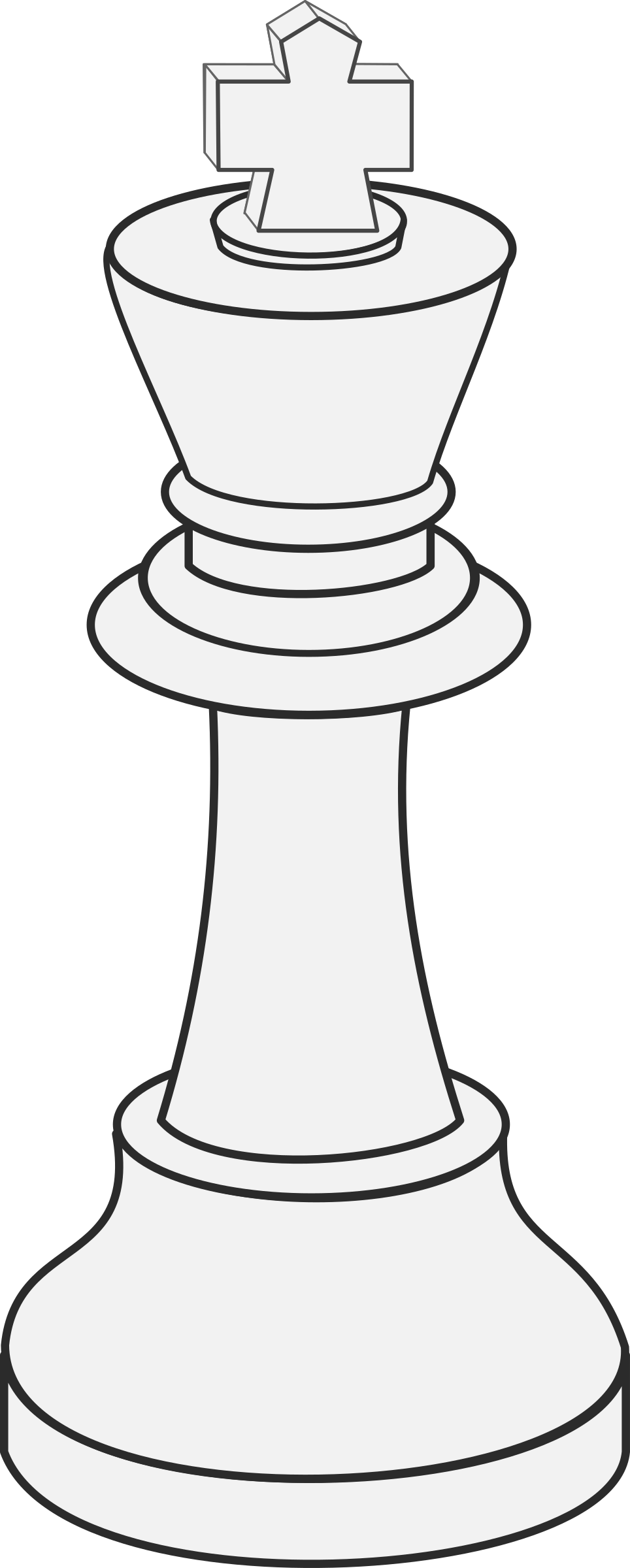 Big Image - King Chess Piece Drawing (964x2400)