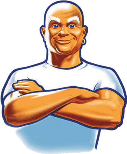 Clean - Mr Clean Logo Png (427x513)