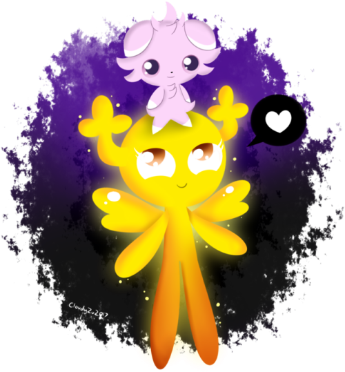 Penny And Espurr - Drawing (500x557)