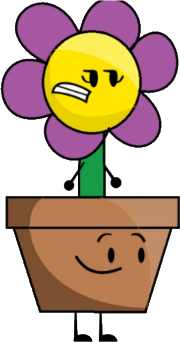 Flower Pot Pose - Bfdi Flower Pot (606x690)