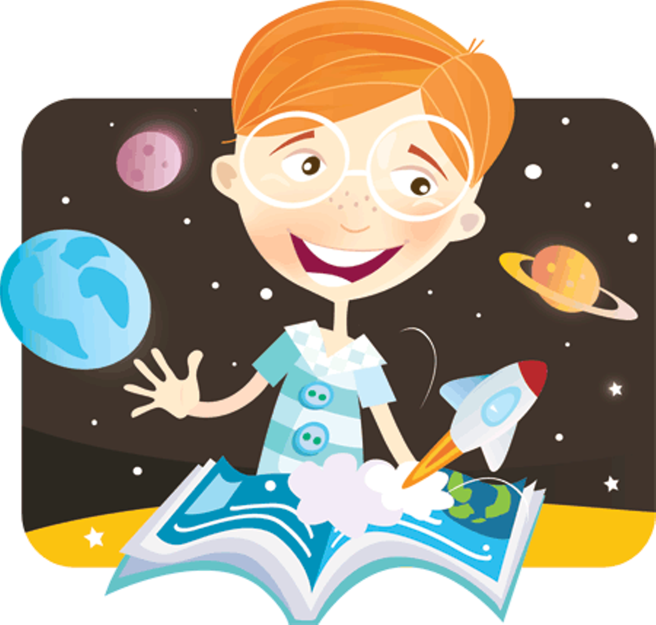 Genius Boy Clipart - Investigating Science: Using Everyday Objects (1280x1220)