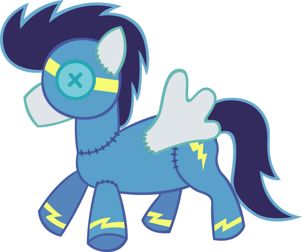 Soarin' Plushie By Capt-nemo - Mlp Plushie Vector (980x816)