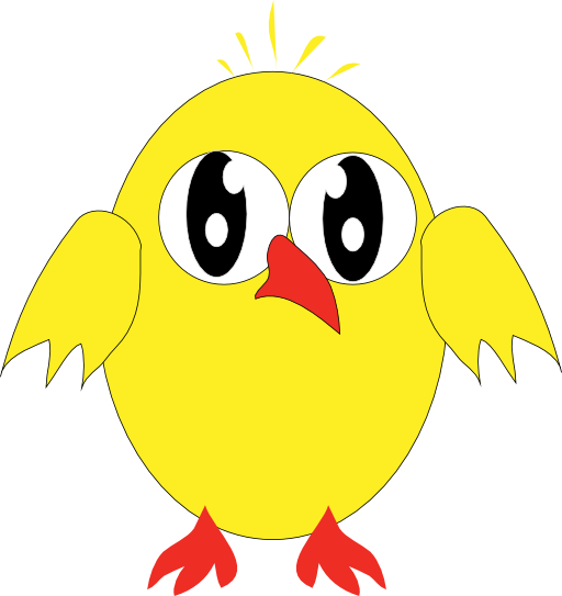 Bird Cartoon Drawing Clip Art - صوص كرتون (512x543)